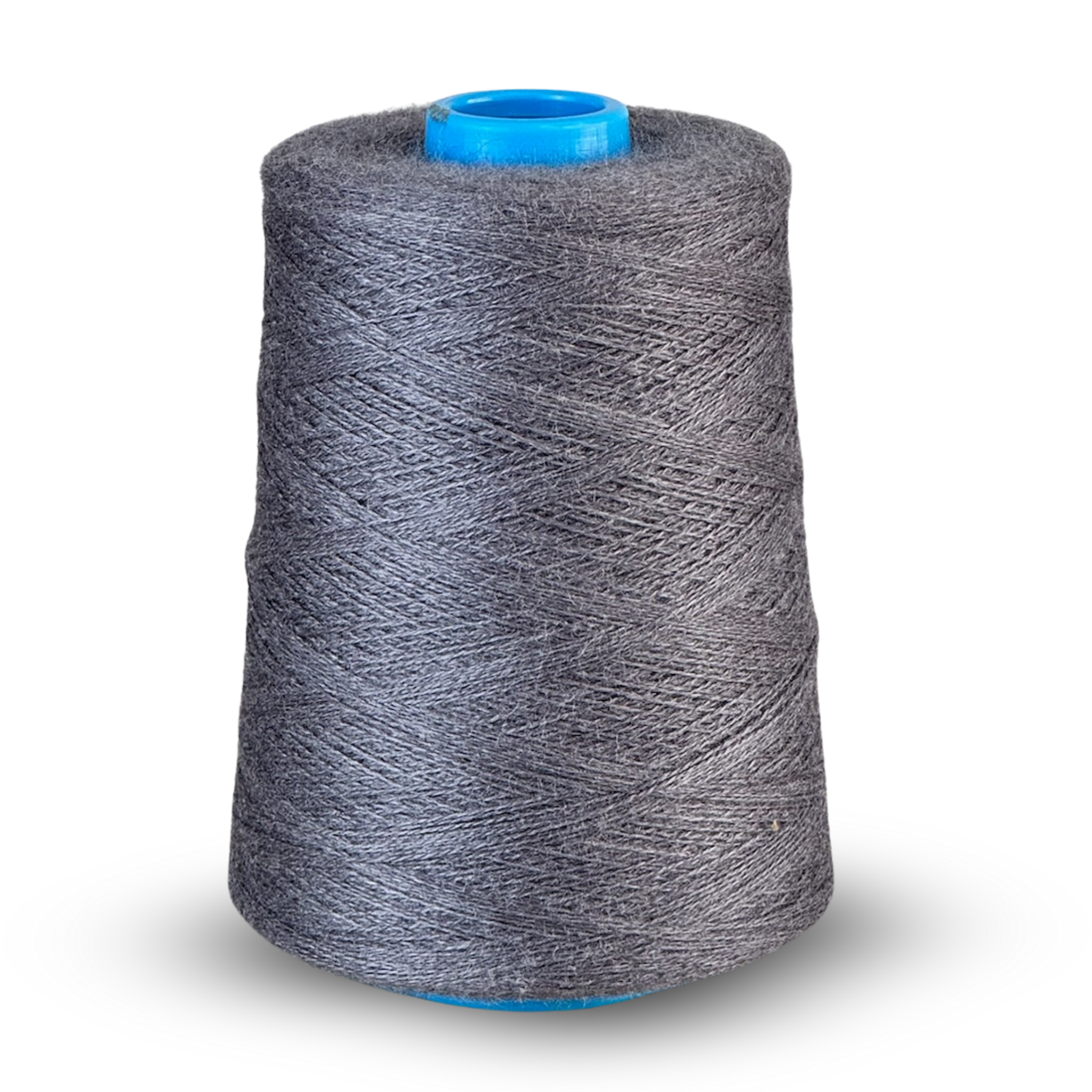 Zephira 2/18 wool-silk lace cone in Charcoal gray; deep graphite tone with silk highlight, 1 lb approx 5,040 yards.