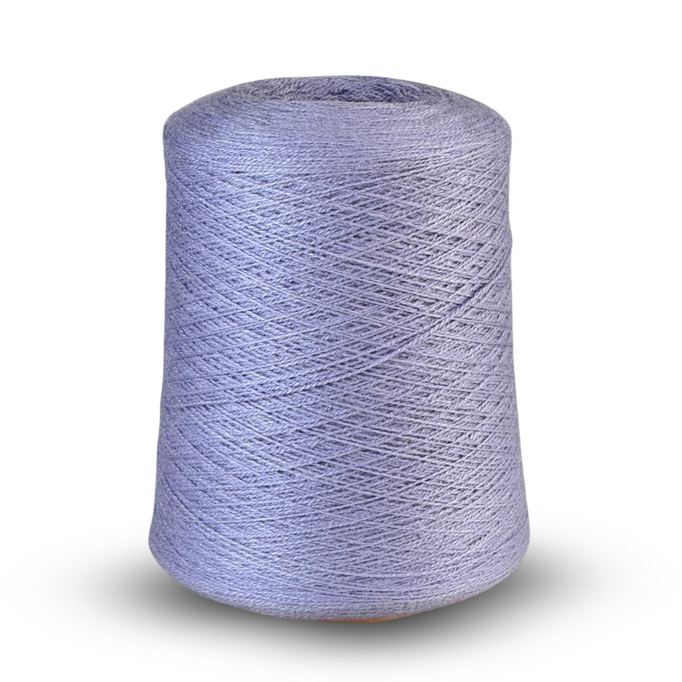 Zephira 2/18 wool-silk lace cone in Violet; soft lavender-violet with pearly luster, 1 lb about 5,040 yards.