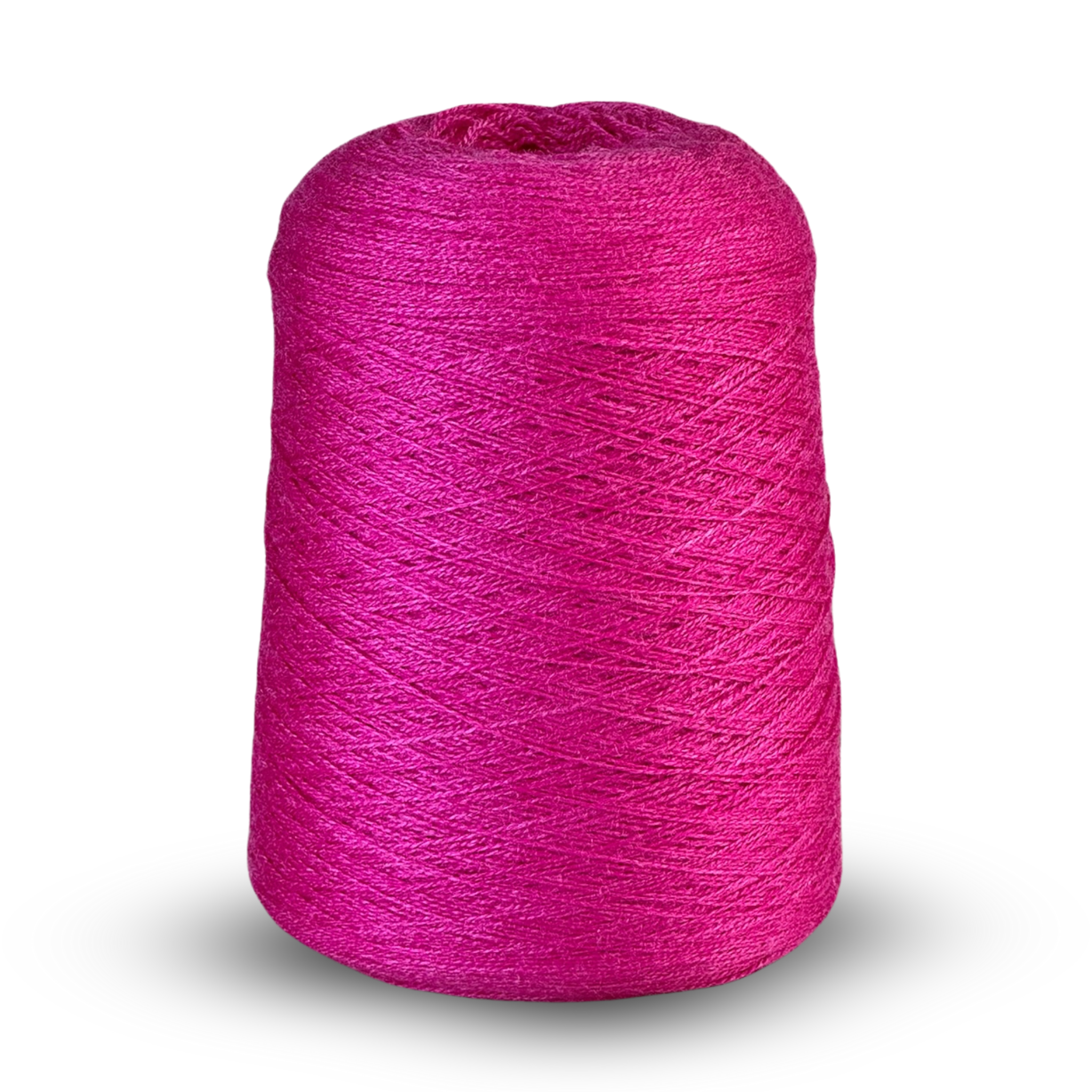 Zephira 2/18 wool-silk lace cone in Magenta; vibrant fuchsia, luminous silk highlights, 1 lb (~5,040 yd).