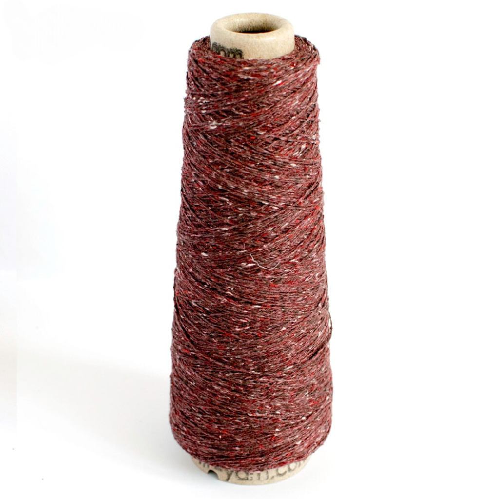 Sero Silk Noil Weaving Yarn Cones Bordeaux