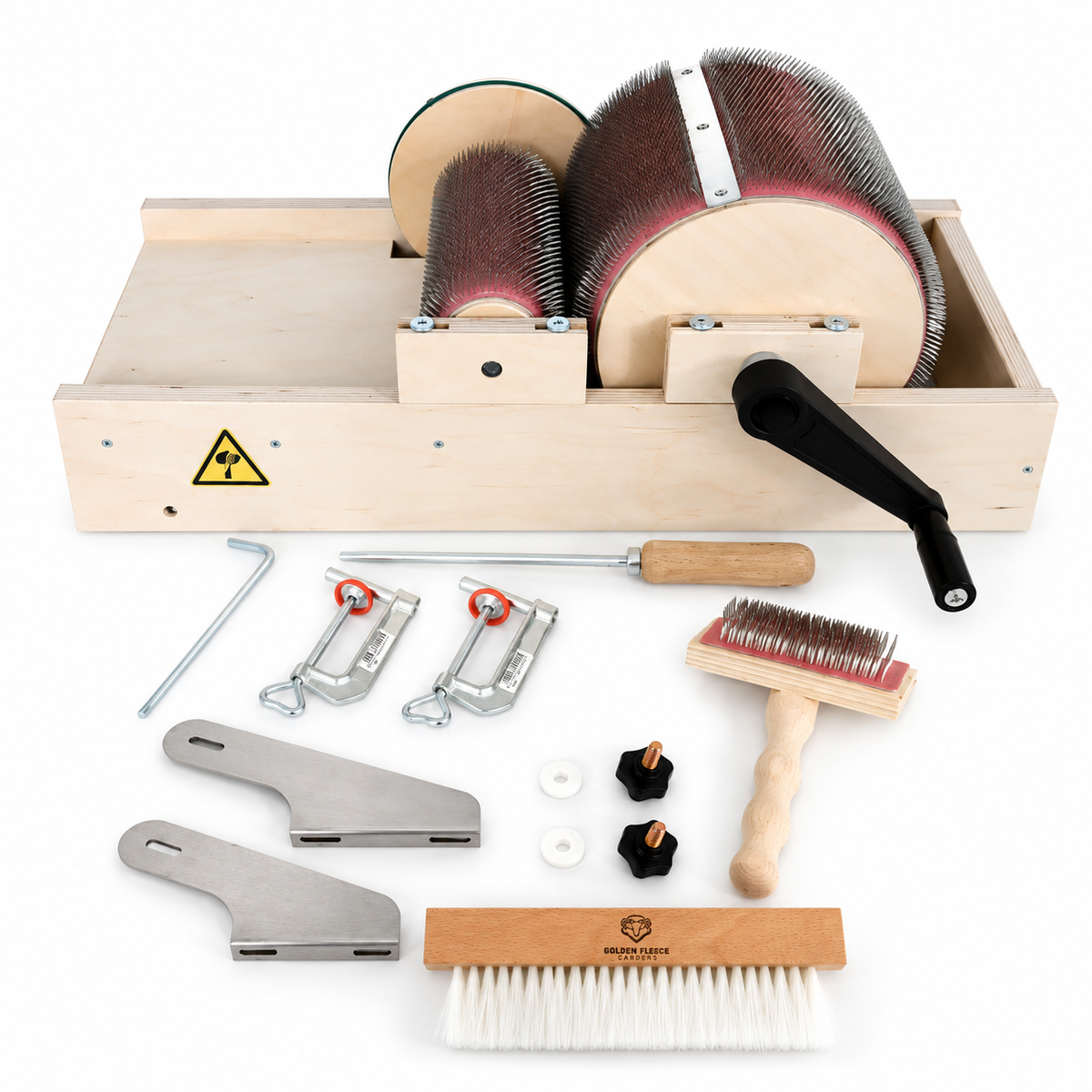 Golden Fleece Drum Carder with Packer Brush | 54, 72 & 120 TPI