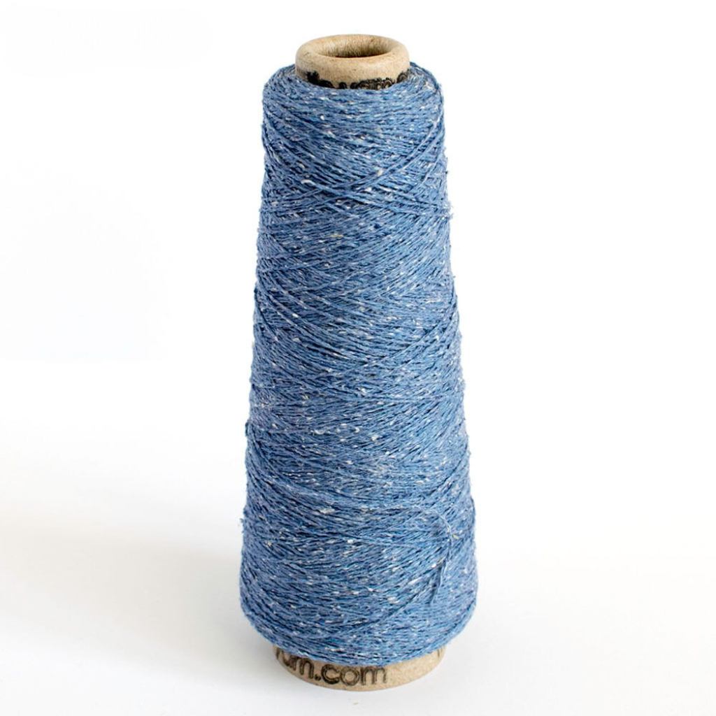 Sero Silk Noil Weaving Yarn Cones Iron Blue