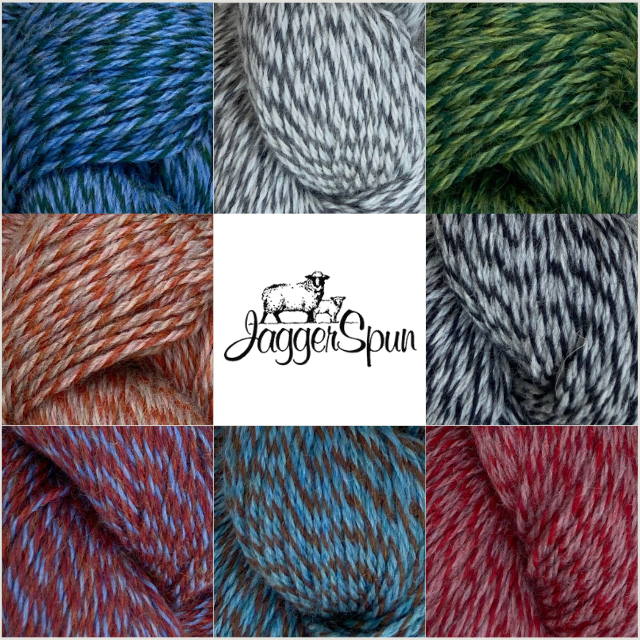 Jagger Ragg 3-Ply Wool Yarn _ Sport Weight _ 1 lb Cone