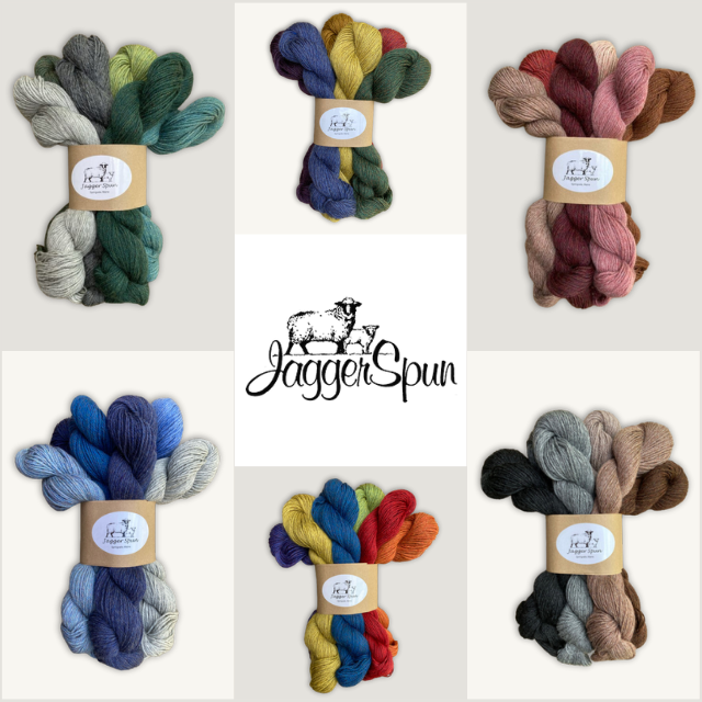 Jagger Spun 6-Skein Bundle _ 3_8 Heathers_ Sport Weight