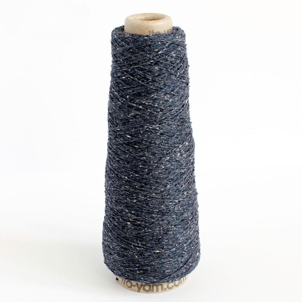 Sero Silk Noil Weaving Yarn Cones Navy Blue