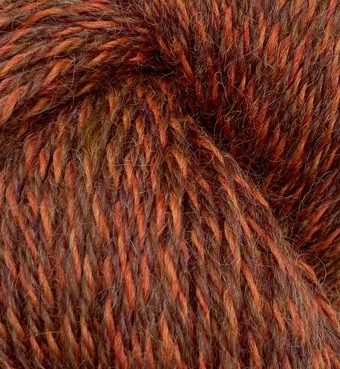 Jagger Ragg 3-Ply Wool Yarn _ Sport Weight _ 1 lb Cone Rusty