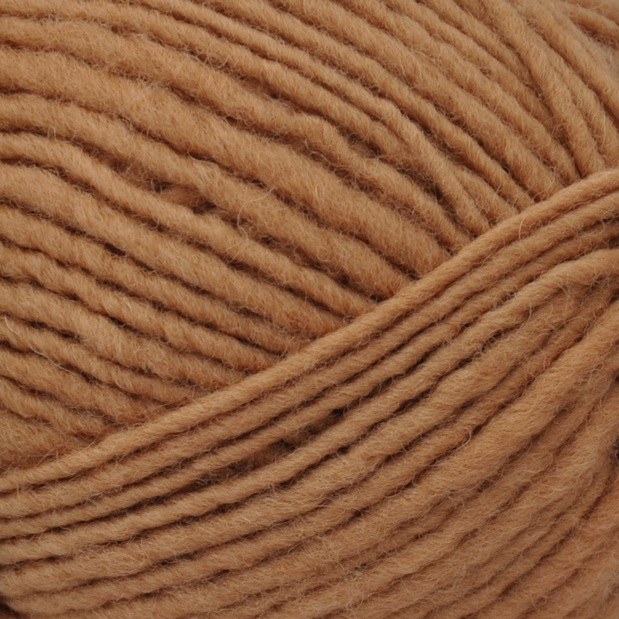 Brown Sheep Lanaloft Bulky wool yarn skein, Adobe Clay warm tan shade — 160 yds at Revolution Fibers