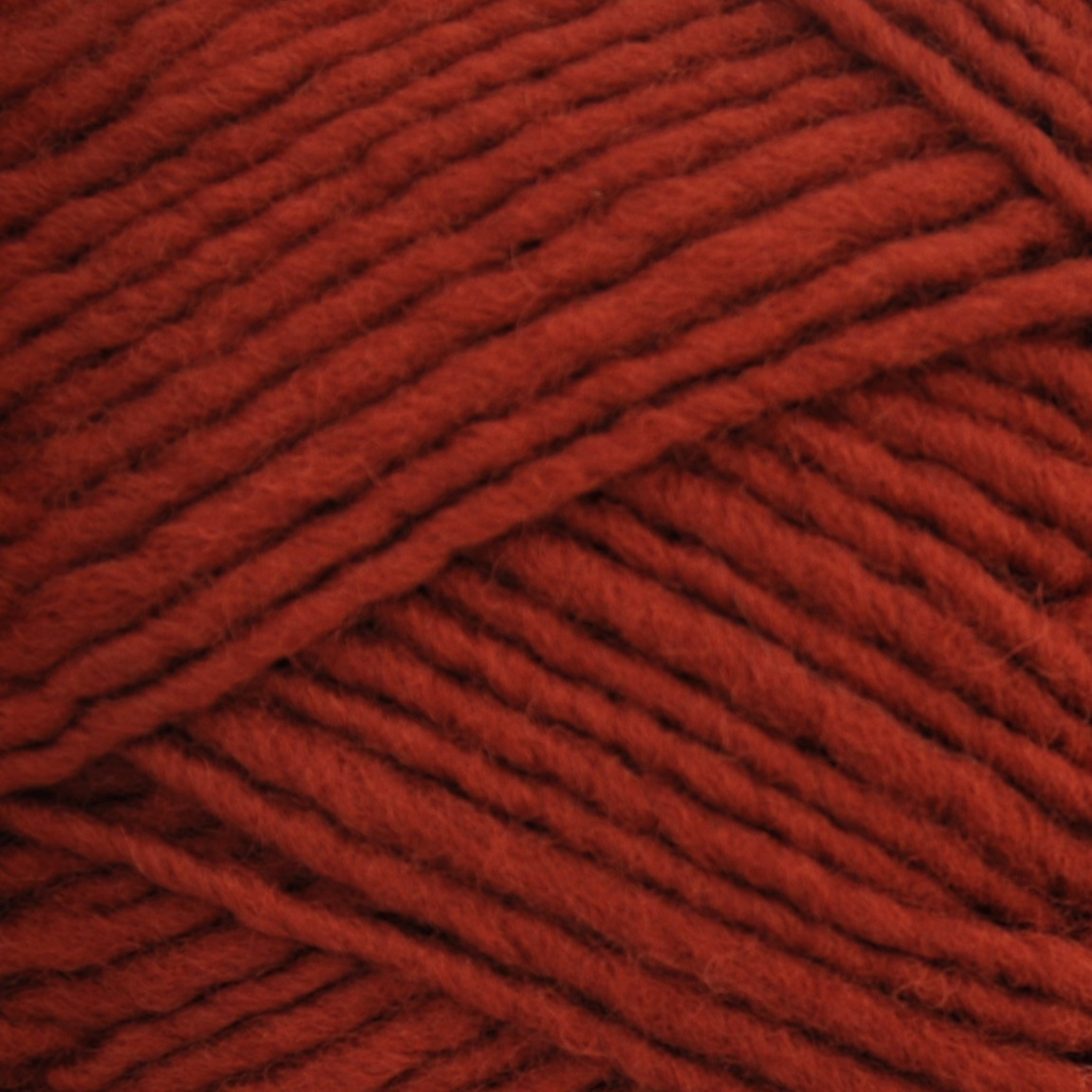 Brown Sheep Lanaloft Bulky wool yarn skein, Paprika red-orange hue — 160 yds at Revolution Fibers