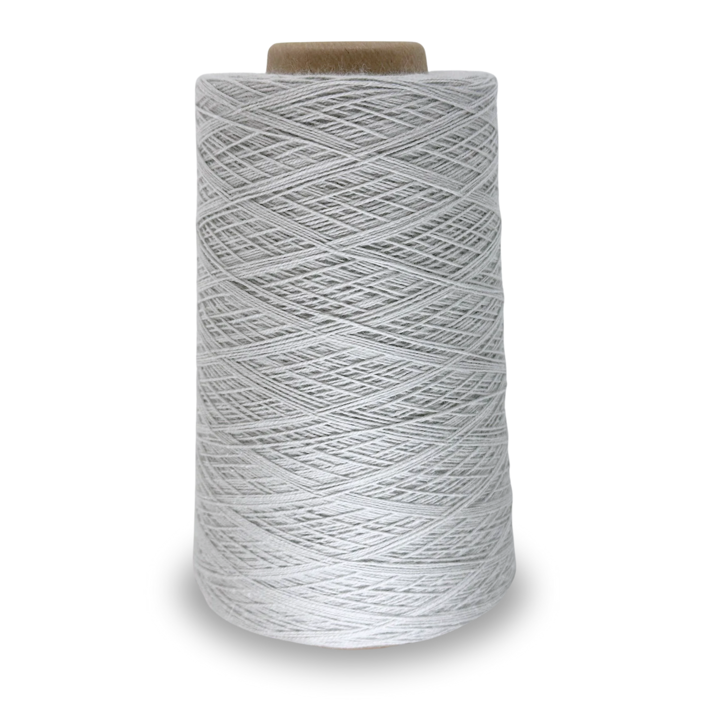 Cloud Grey Lofty 8/4 Cotton Yarn Cone – 100% unmercerized cotton weaving yarn for towels, napkins, and lightweight handwoven textiles