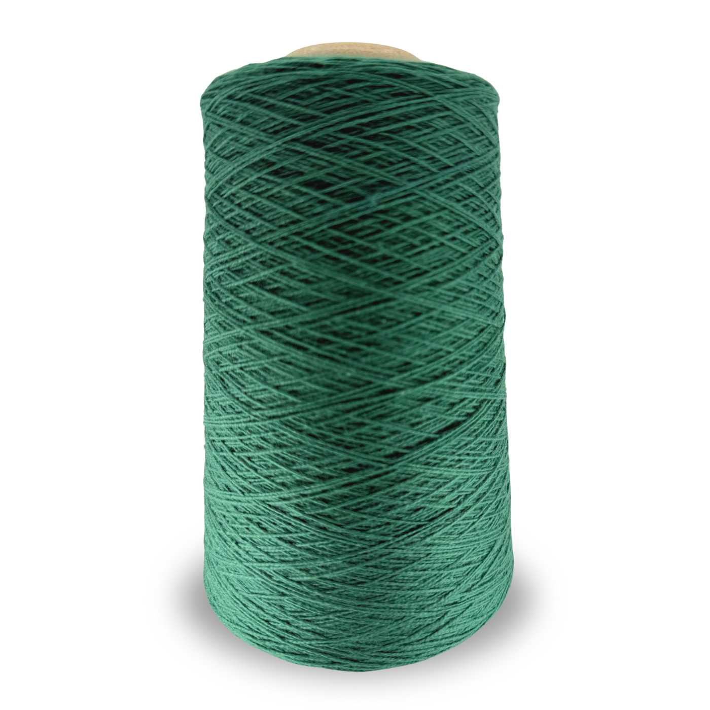 Fir Green Lofty 8/4 Cotton Yarn Cone – 100% unmercerized cotton weaving yarn for towels, napkins, and lightweight handwoven textiles