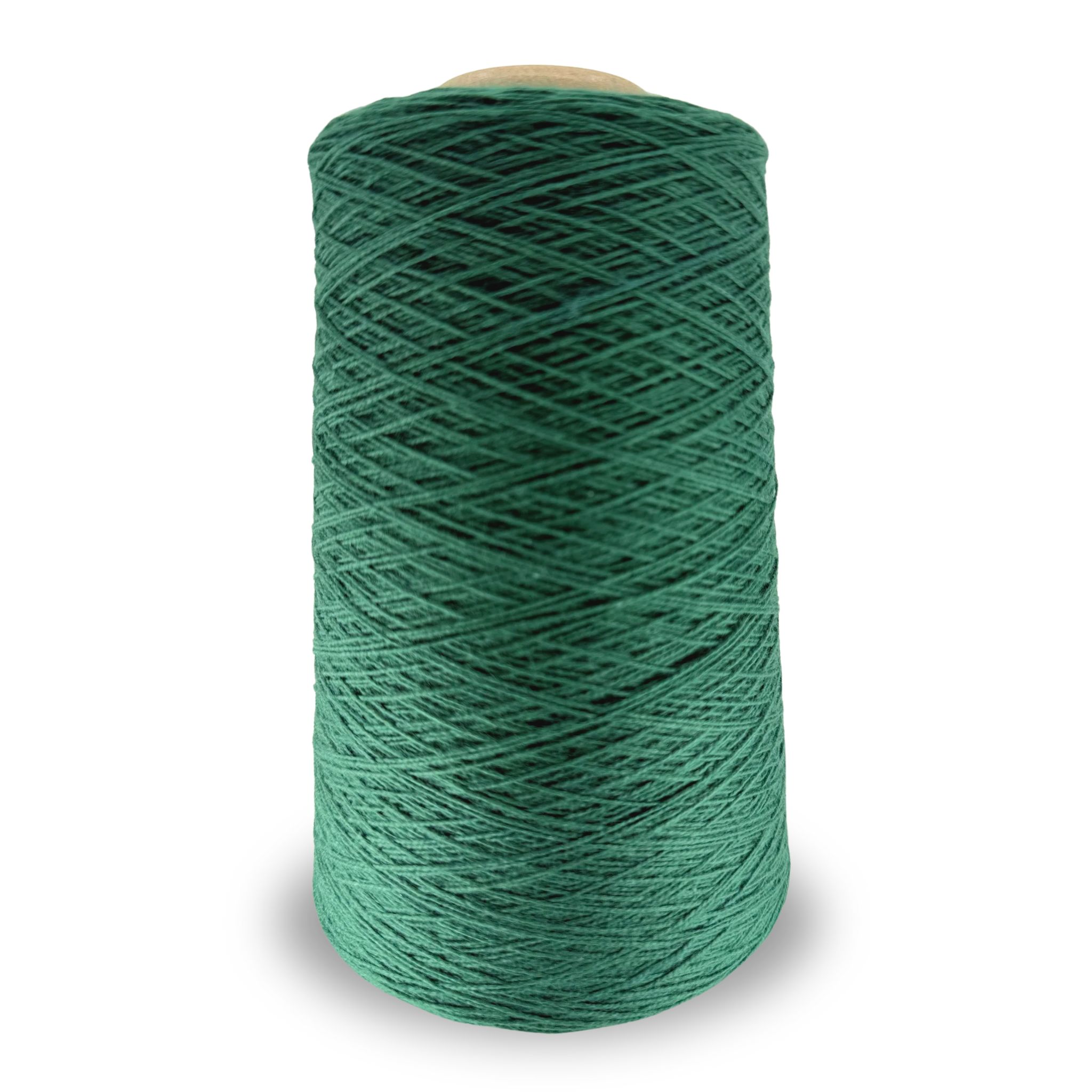 Fir Green Lofty 8/4 Cotton Yarn Cone – 100% unmercerized cotton weaving yarn for towels, napkins, and lightweight handwoven textiles