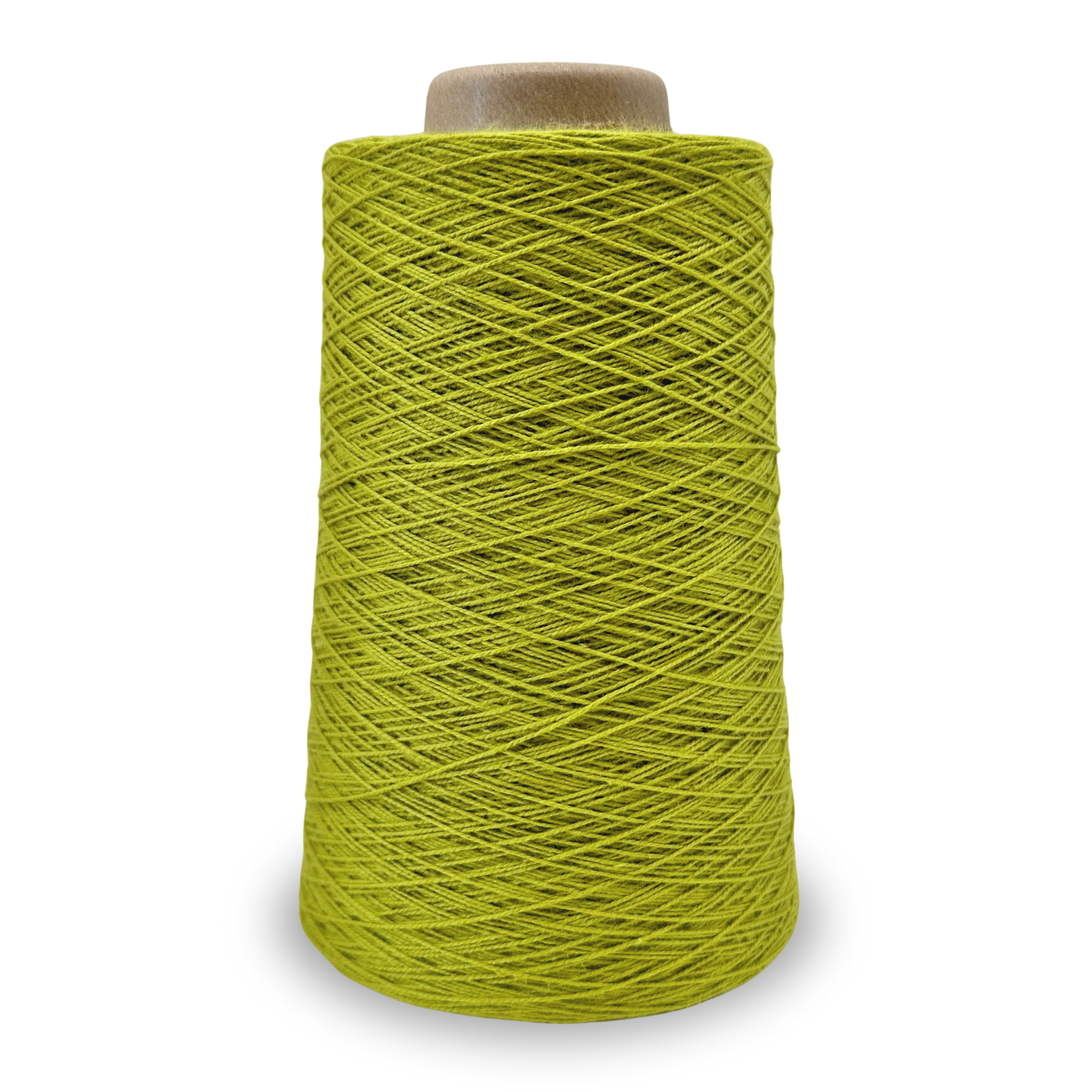 Key Lime Lofty 8/4 Cotton Yarn Cone – 100% unmercerized cotton weaving yarn for towels, napkins, and lightweight handwoven textiles