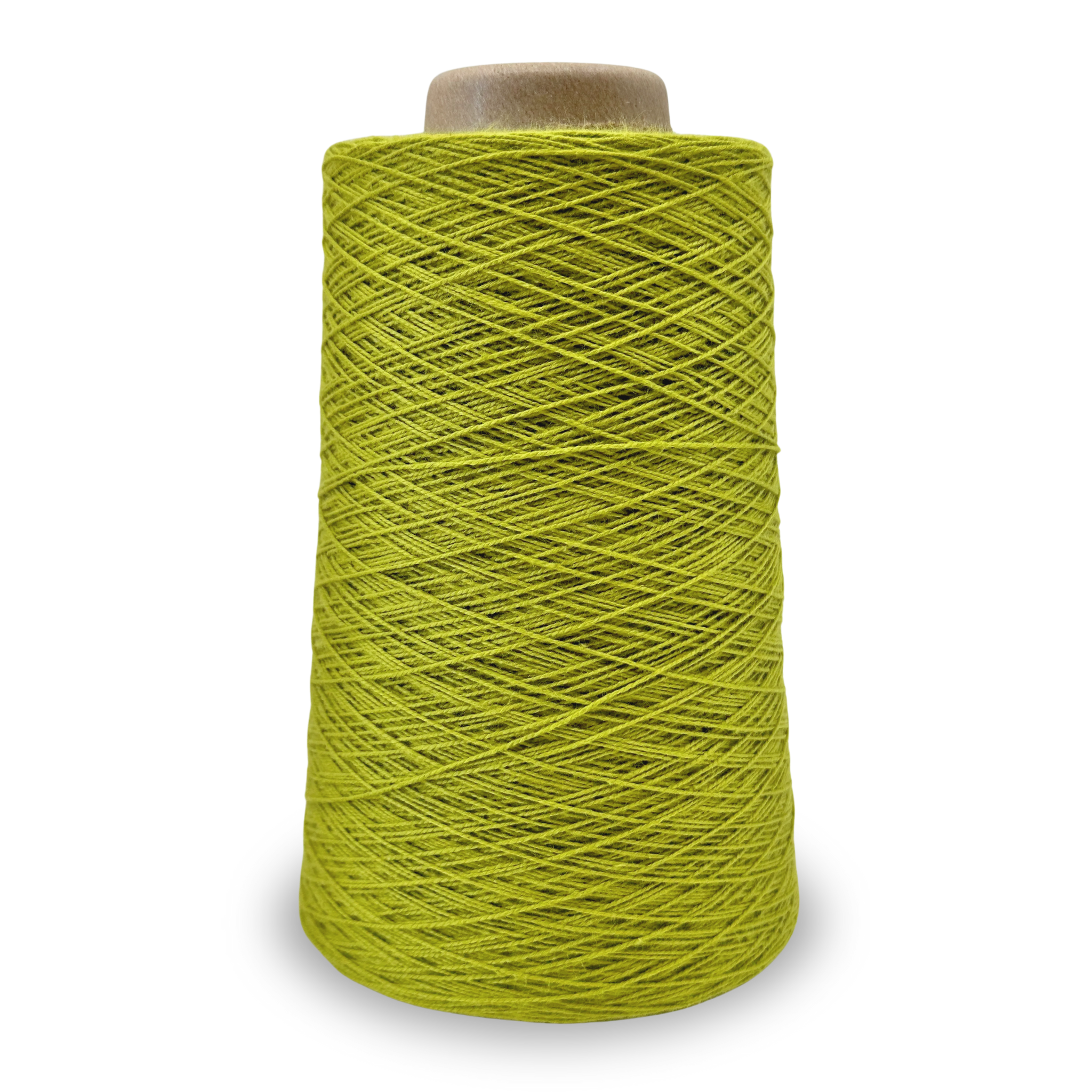 Key Lime Lofty 8/4 Cotton Yarn Cone – 100% unmercerized cotton weaving yarn for towels, napkins, and lightweight handwoven textiles