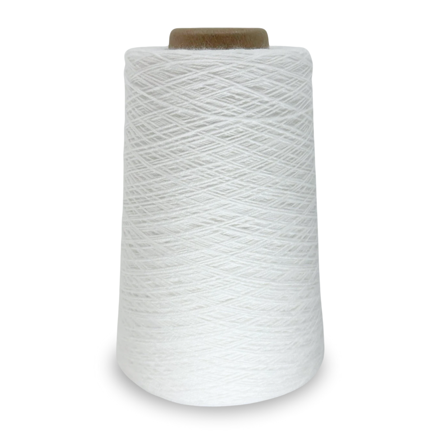 White Lofty 8/4 Cotton Yarn Cone – 100% unmercerized cotton weaving yarn for towels, napkins, and lightweight handwoven textiles