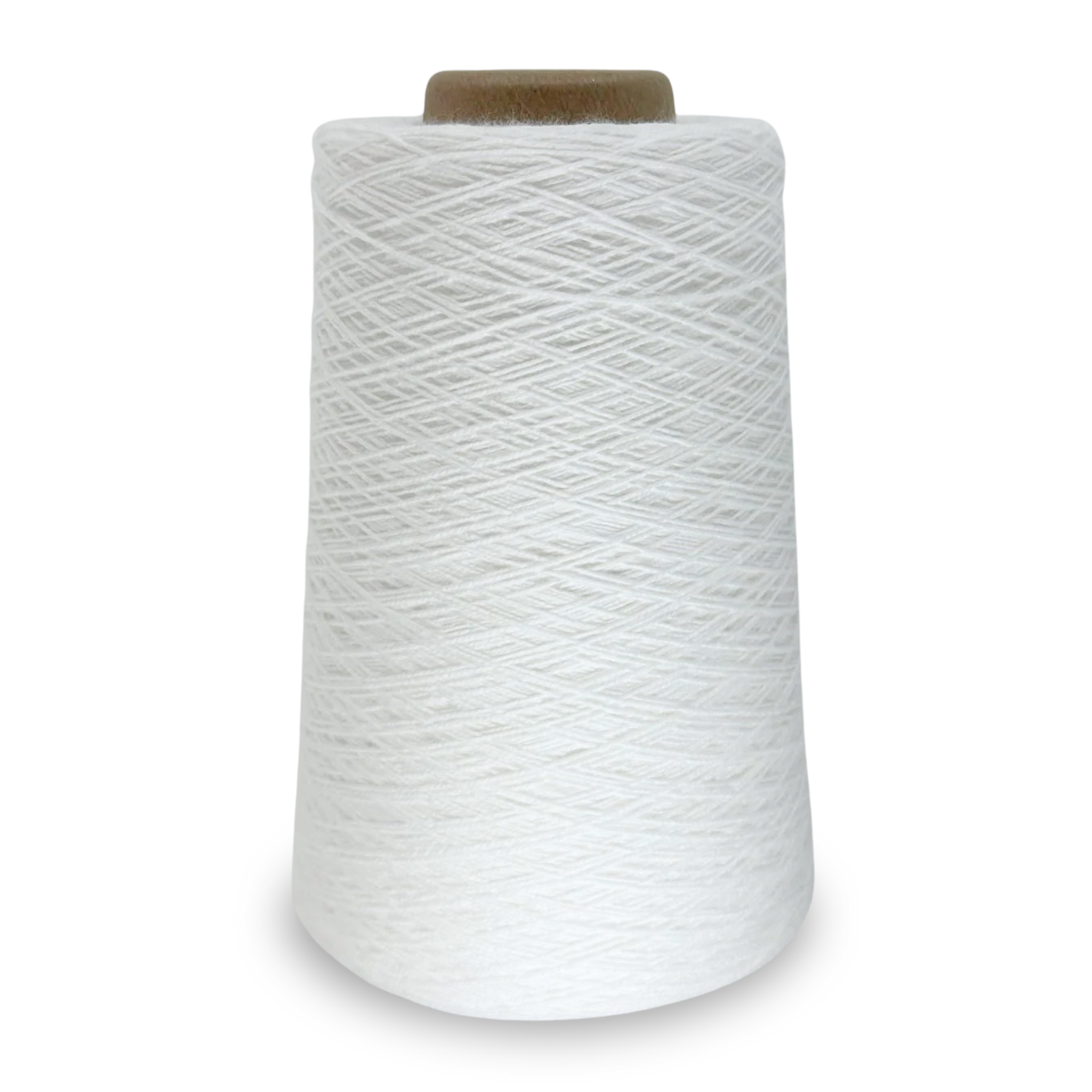 White Lofty 8/4 Cotton Yarn Cone – 100% unmercerized cotton weaving yarn for towels, napkins, and lightweight handwoven textiles