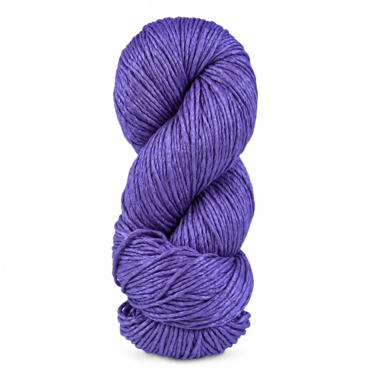 Hero product photo of Revolution Fibers Regal Mulberry Silk Yarn in Moody Violet, a soft lavender-purple mulberry silk yarn in worsted weight.