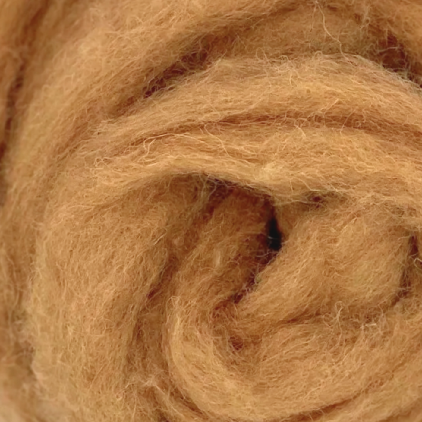 Detailed view of Sienna Corriedale Wool Sliver from Autumn Harvest pack by Revolution Fibers—perfect for earthy, warm-toned crafts.