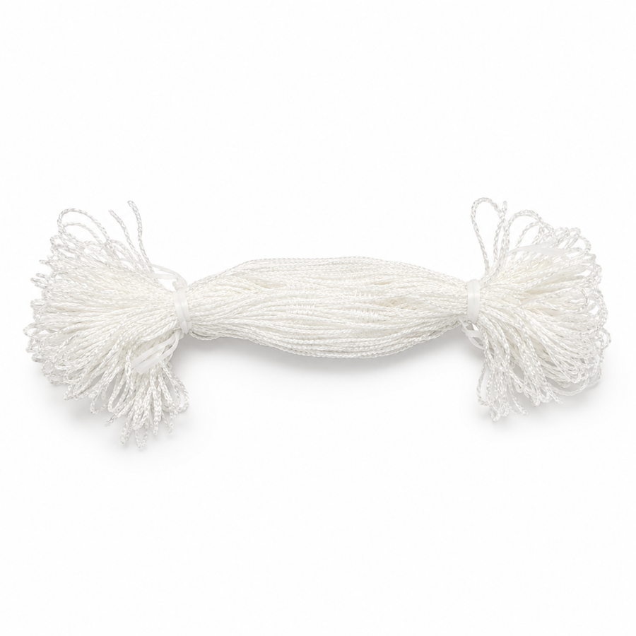 Lojan Texsolv Heddles 160mm pack of 100 shown bundled on a bright white background.