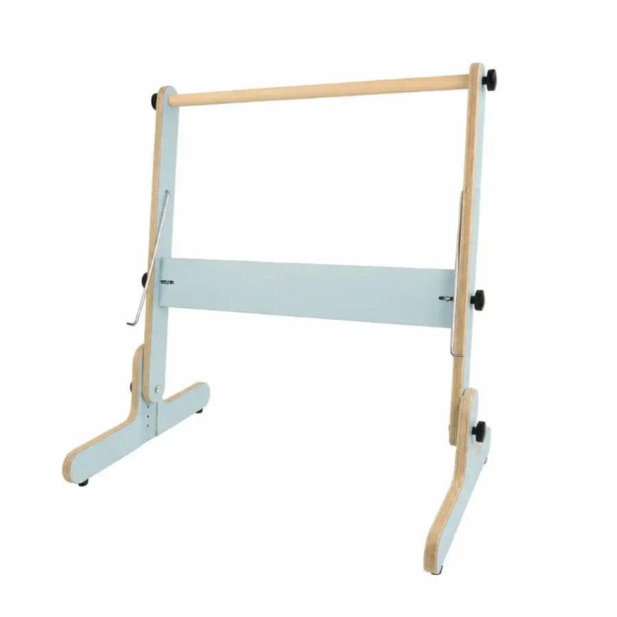 Revolution Fibers Louet Harmony Floorstand in Light Blue for the Louet Harmony 50-8 Table Loom.