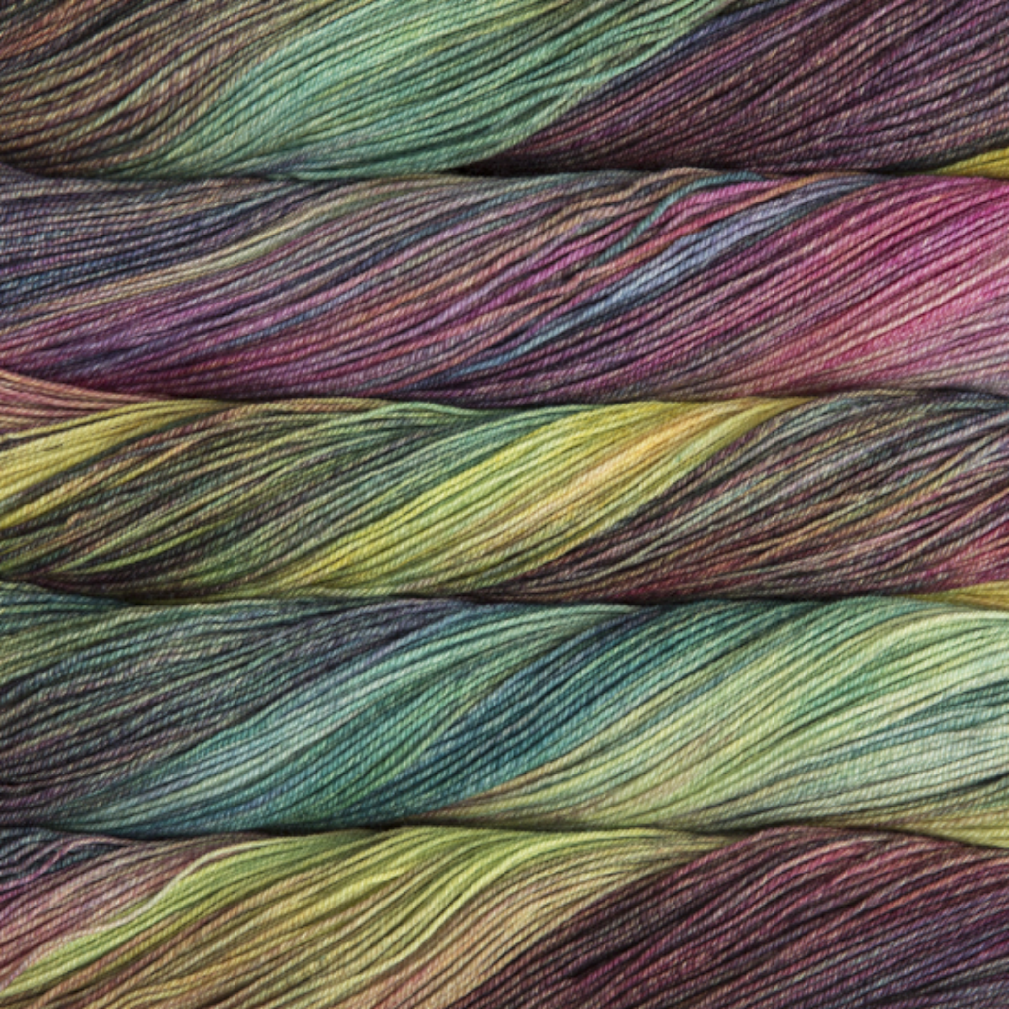 Malabrigo Sock Yarn Arco Iris SW866 – Multicolor hand-dyed Merino fingering yarn by Revolution Fibers.