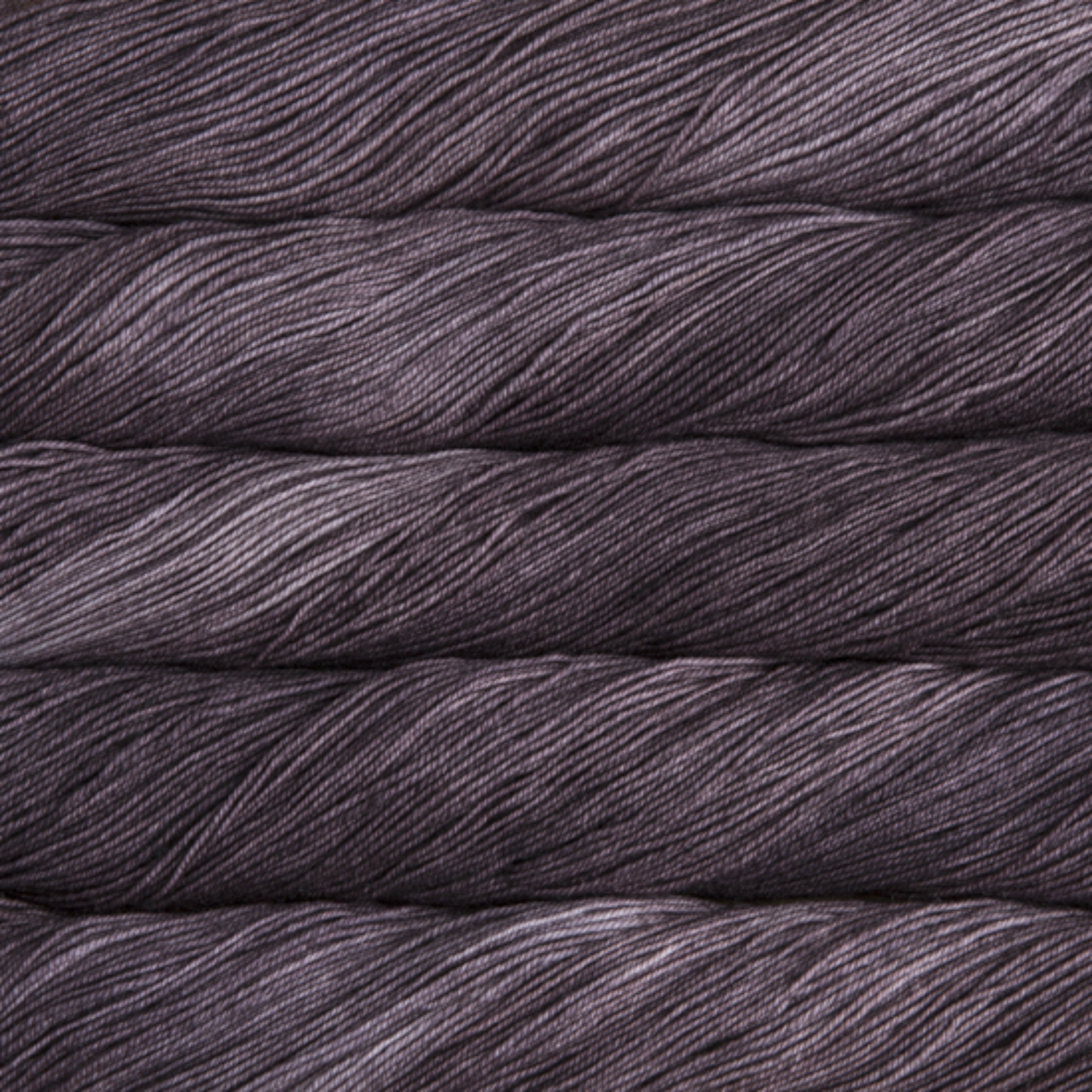 Malabrigo Sock Yarn Eggplant SW811 – Deep purple fingering Merino wool yarn by Revolution Fibers.