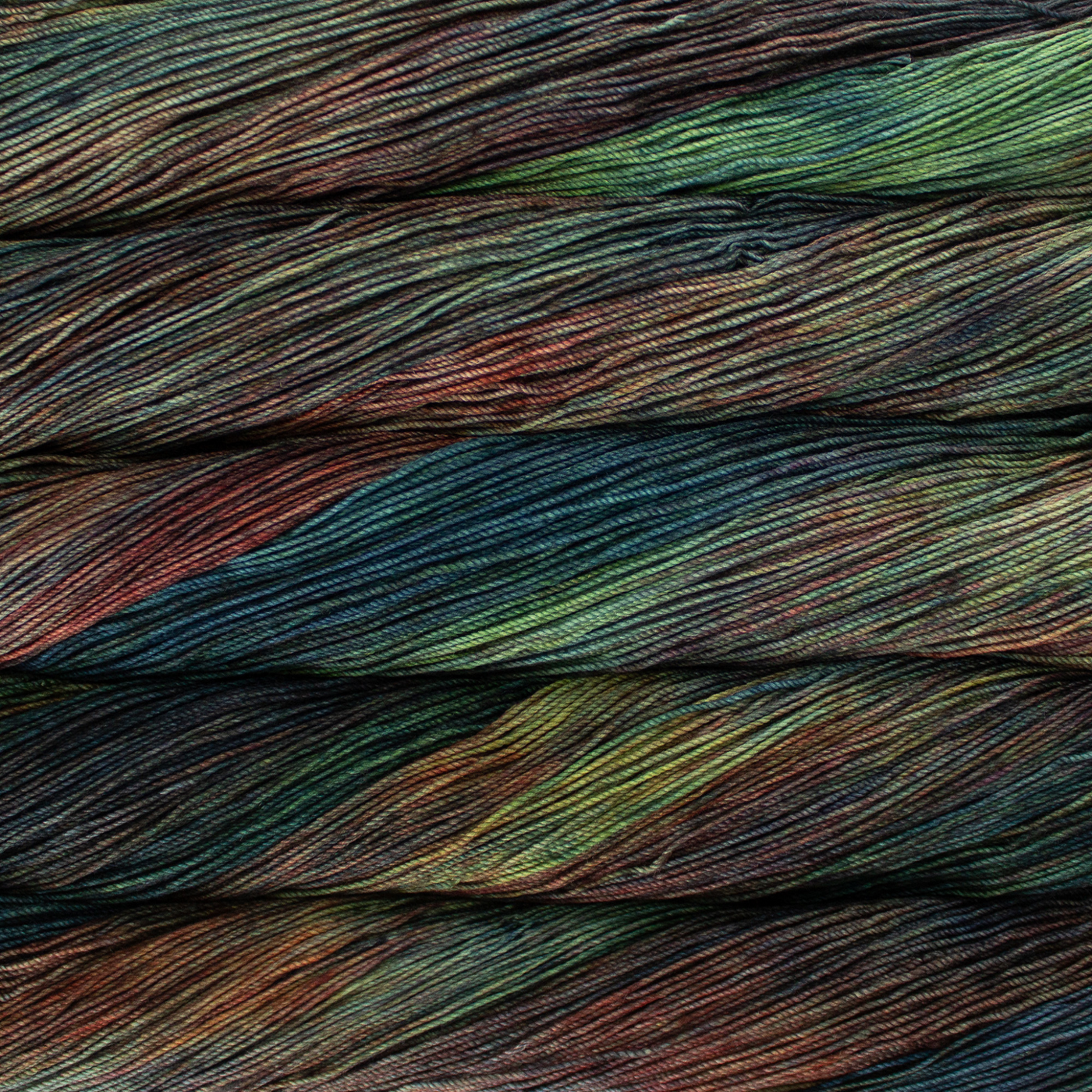Revolution Fibers Malabrigo Sock Yarn Pocion SW139 – Multicolor hand-dyed fingering weight wool yarn.