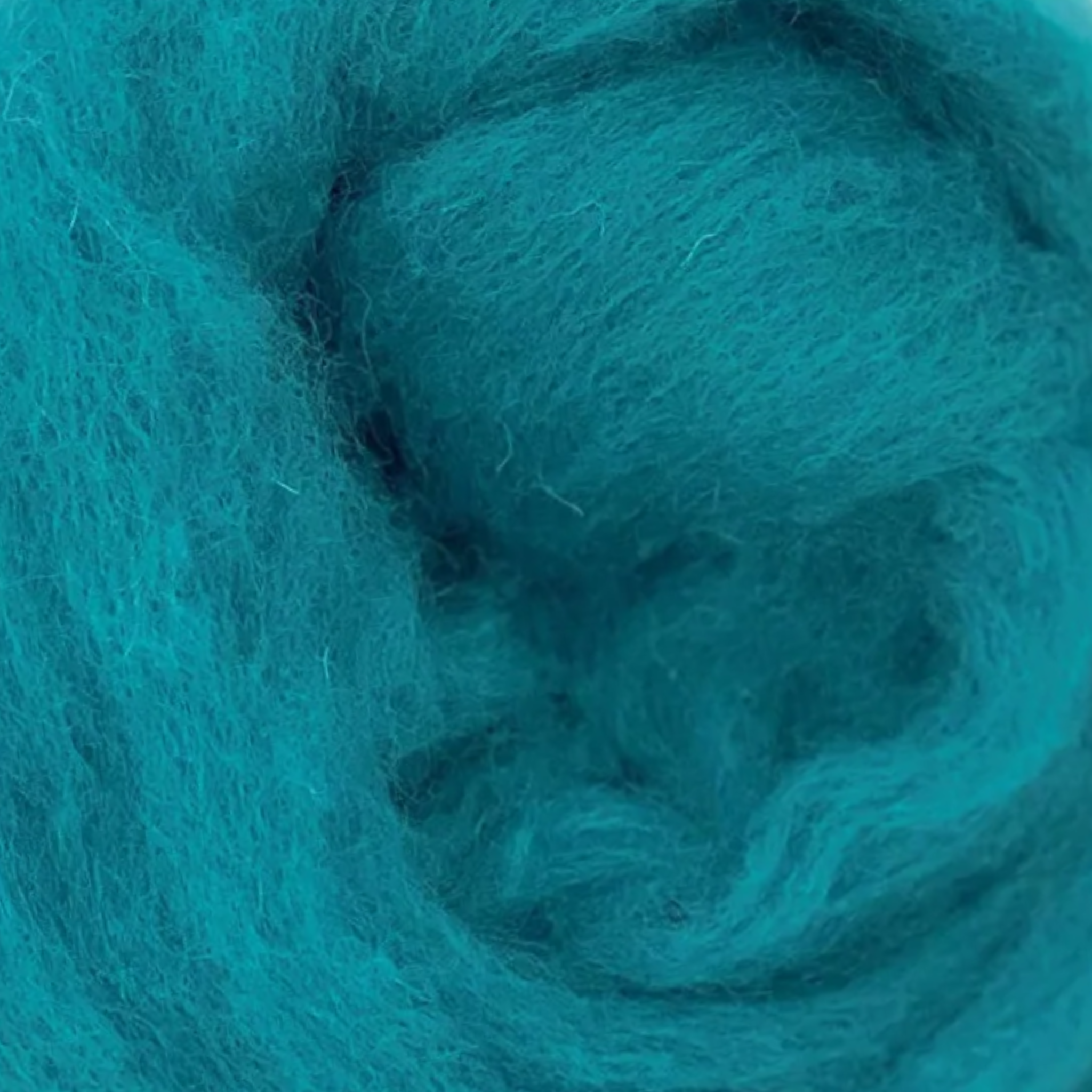 Cerulean colorway wool sliver from Ocean Blues Variety Pack by Revolution Fibers, bright blue wool for undersea-inspired felting, spinning, and weaving projects.