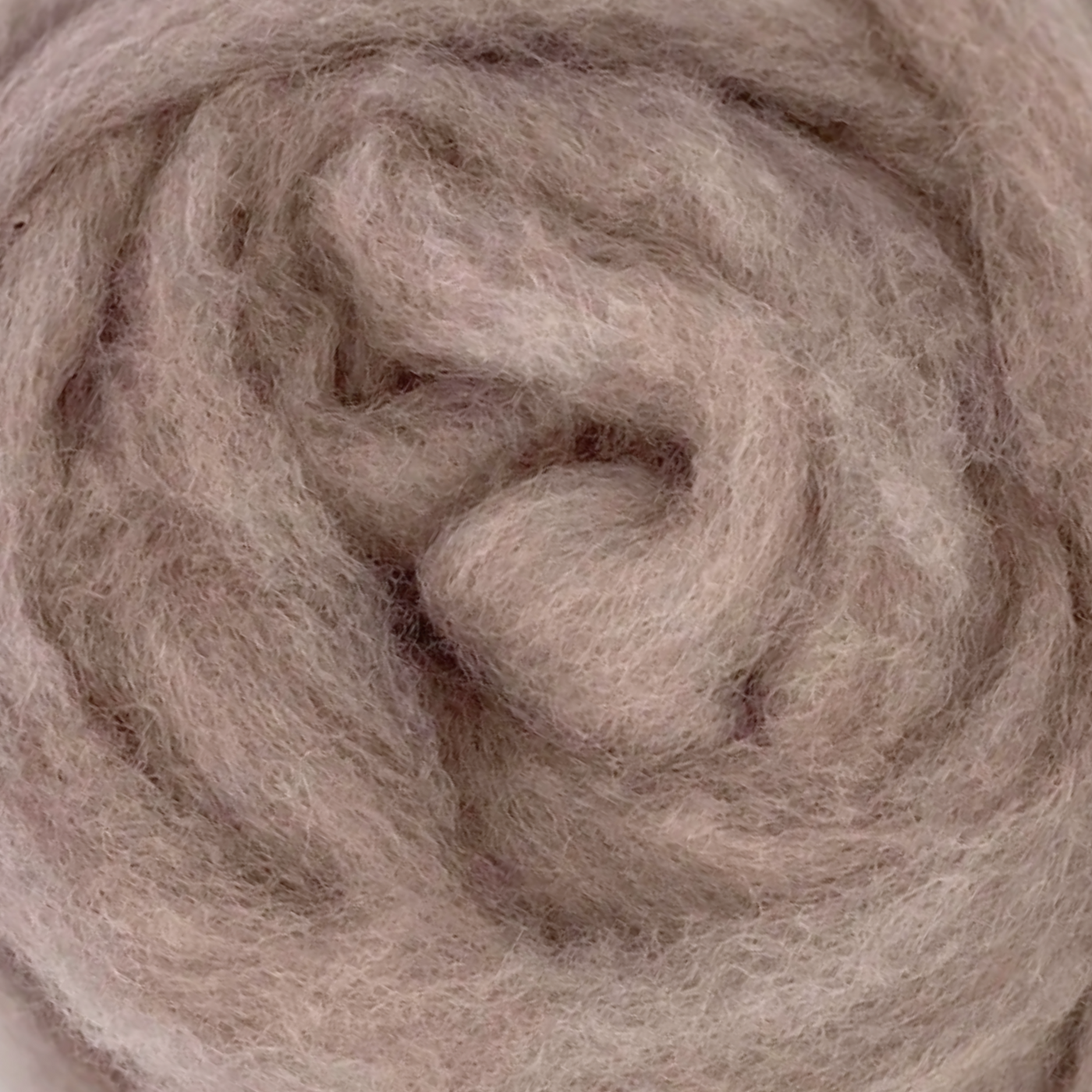 Mink colorway carded Corriedale wool sliver, part of the Woodland Neutrals Variety Pack from Revolution Fibers.