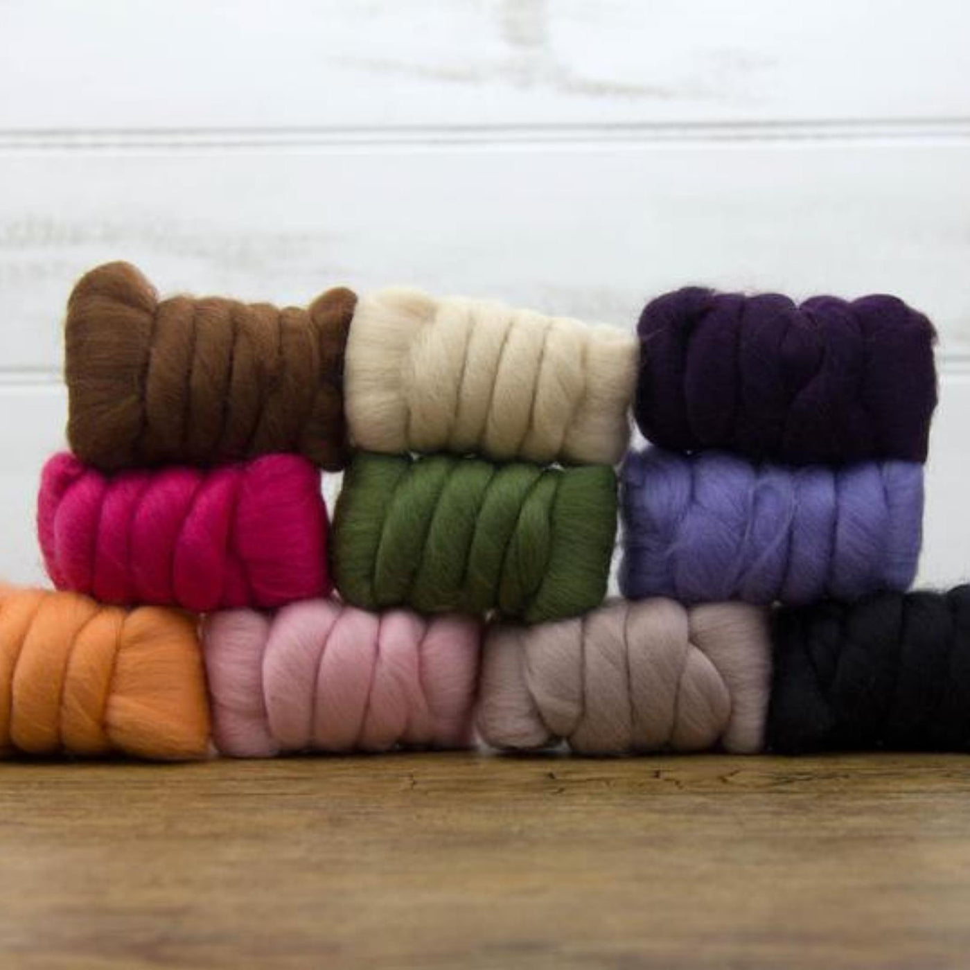 Mixed Merino Wool Variety Pack | Mystery Merino (Multicolored Surprise) 250 Grams, 23 Micron-Wool Roving-Revolution Fibers-Revolution Fibers