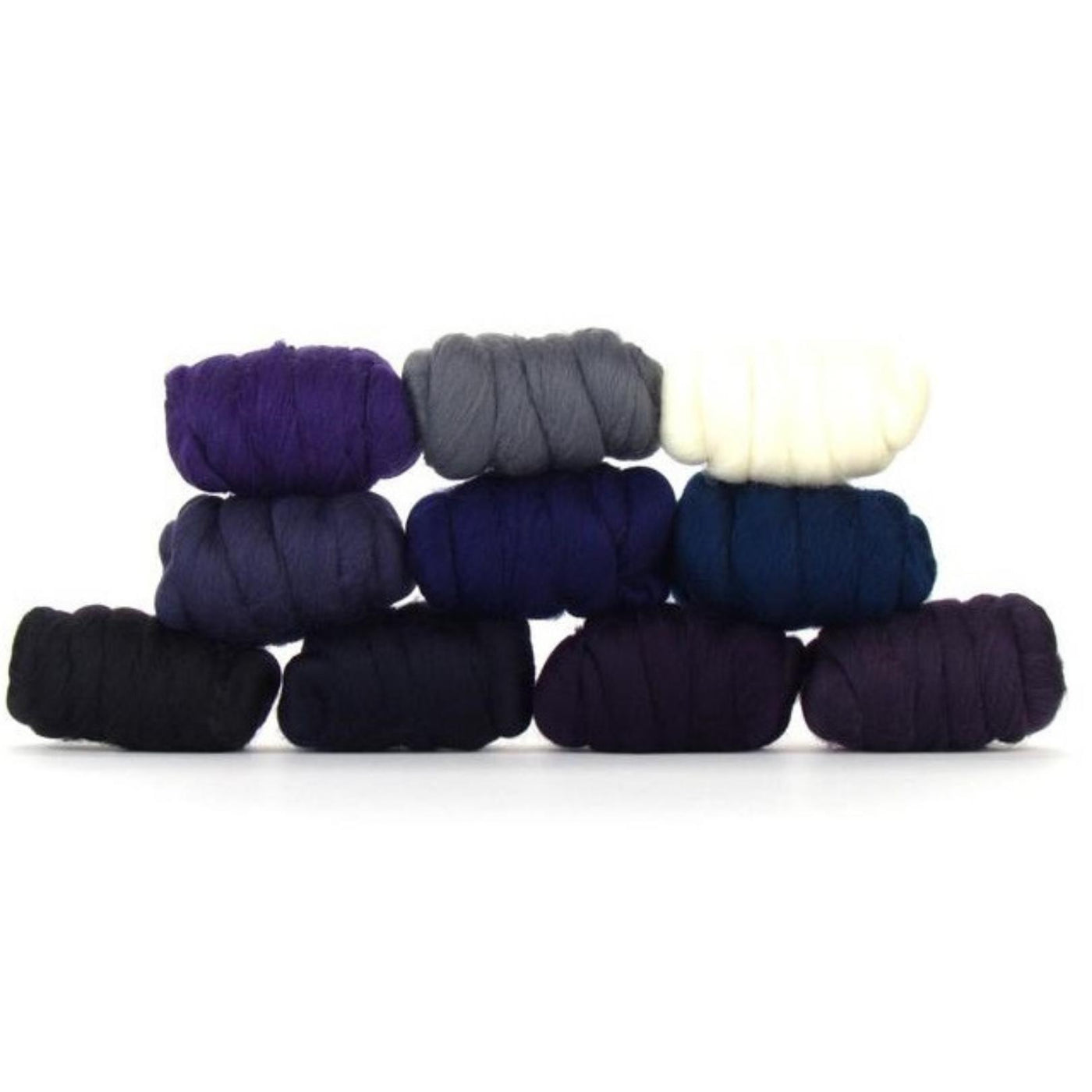 Mixed Merino Wool Variety Pack | Curious Cosmos (Multicolored) 250 Grams, 23 Micron-Wool Roving-Revolution Fibers-Revolution Fibers