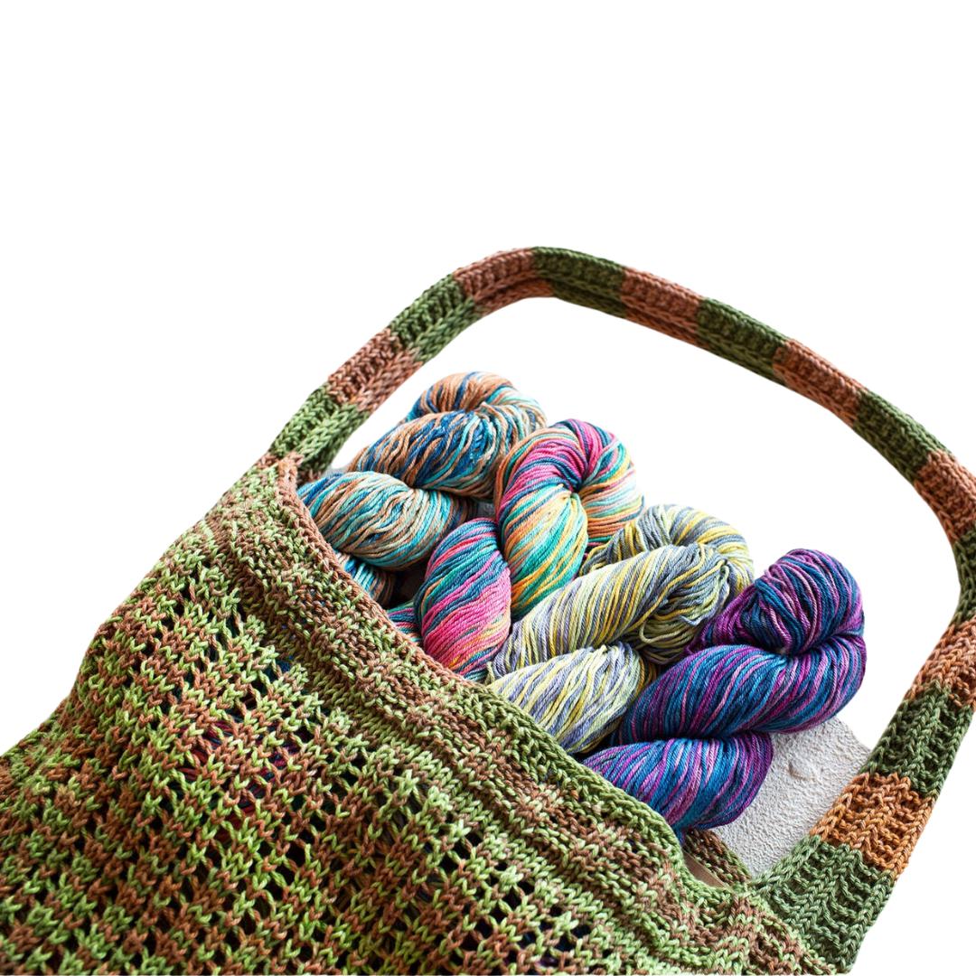 Pazar Market Bag Kit-Knitting Kits-Urth Yarns-Uneek Cotton DK 1071-Revolution Fibers