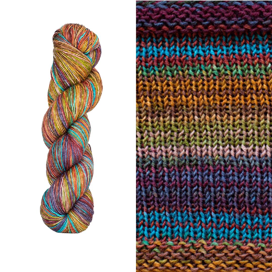 Uneek Chevron Scarf Kit | Fingering / DK / Worsted Weights-Knitting Kits-Urth Yarns-Fingering-02-Revolution Fibers