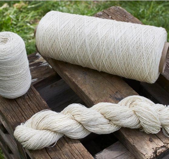 Brown Sheep Wool Warp Undyed 2lb Cone | 2240 Yards-Yarn-Brown Sheep Yarn-Revolution Fibers