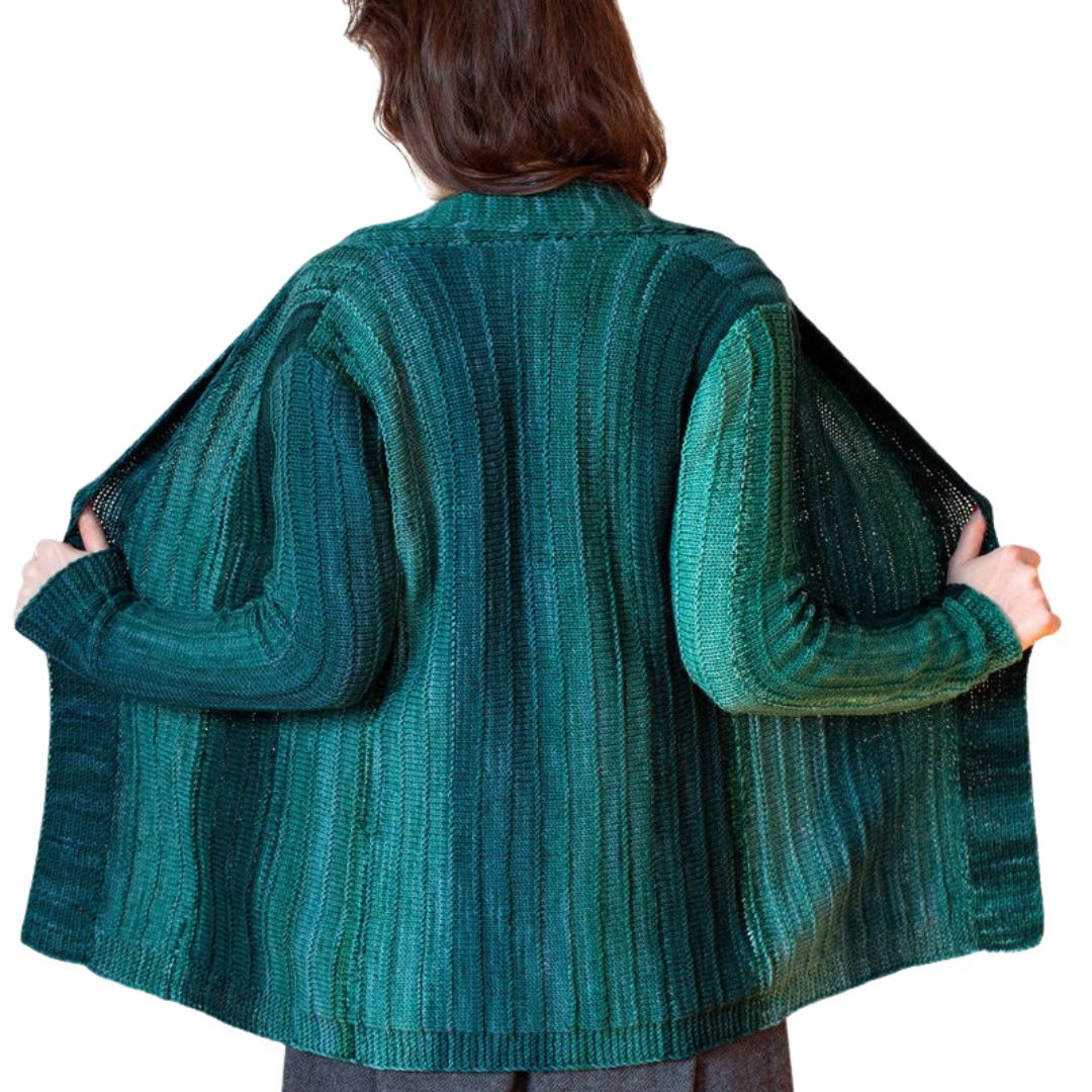 Monokrom Cardigan Kit | DK Weight-Knitting Kits-Urth Yarns-32-6051-Revolution Fibers