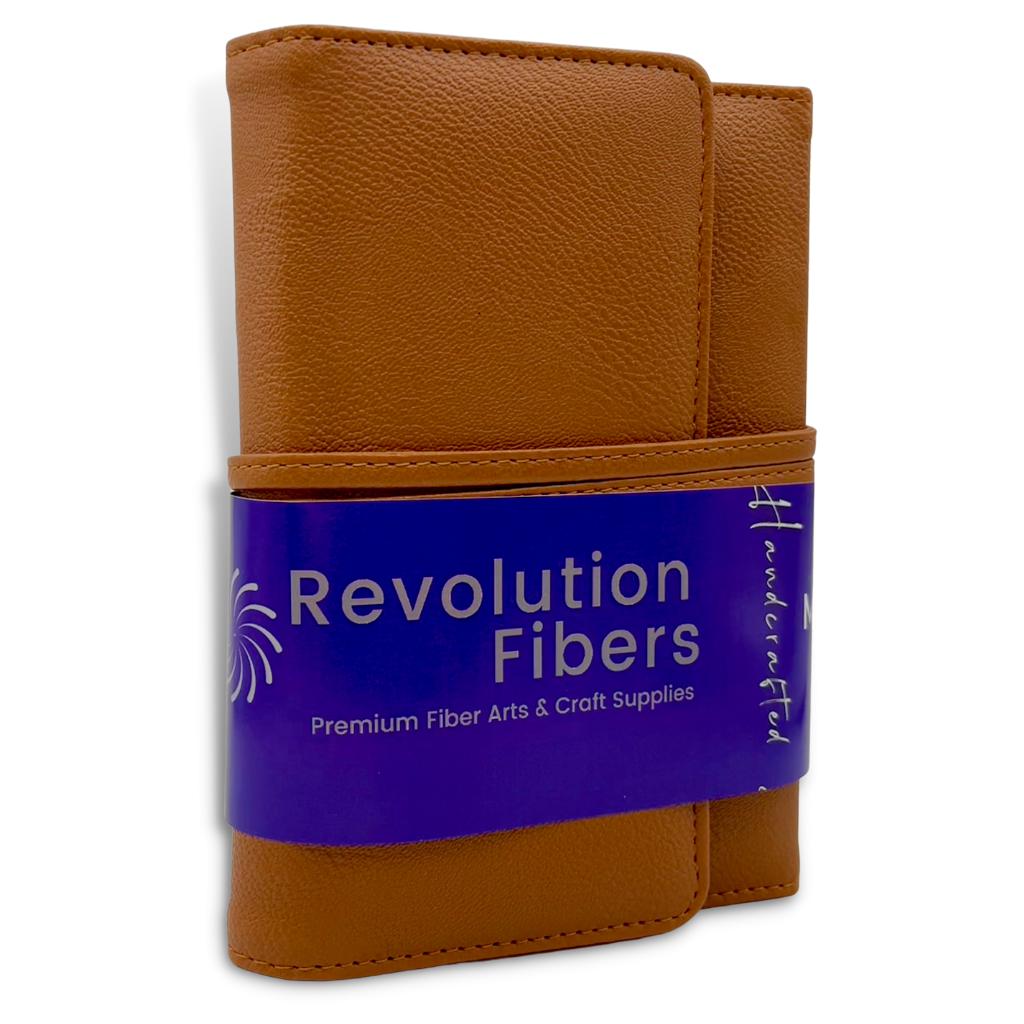 Premium 5 Inch Rosewood Interchangeable Circular Knitting Needle Set | Leather Case (29 Piece Set)-Knitting Needle Set-Revolution Fibers-Revolution Fibers