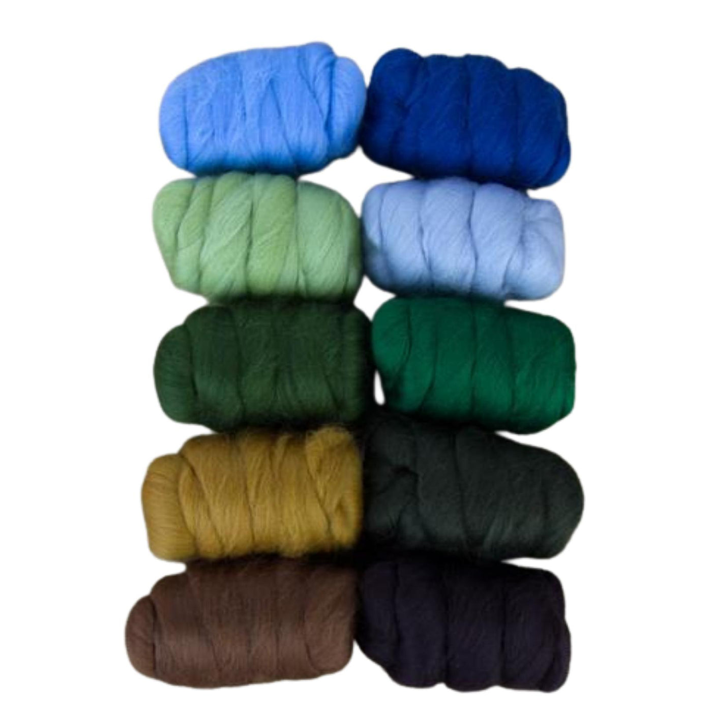 Mixed Merino Wool Variety Pack | Countryside Drive (Multicolored) 250 Grams, 23 Micron-Wool Roving-Revolution Fibers-Revolution Fibers