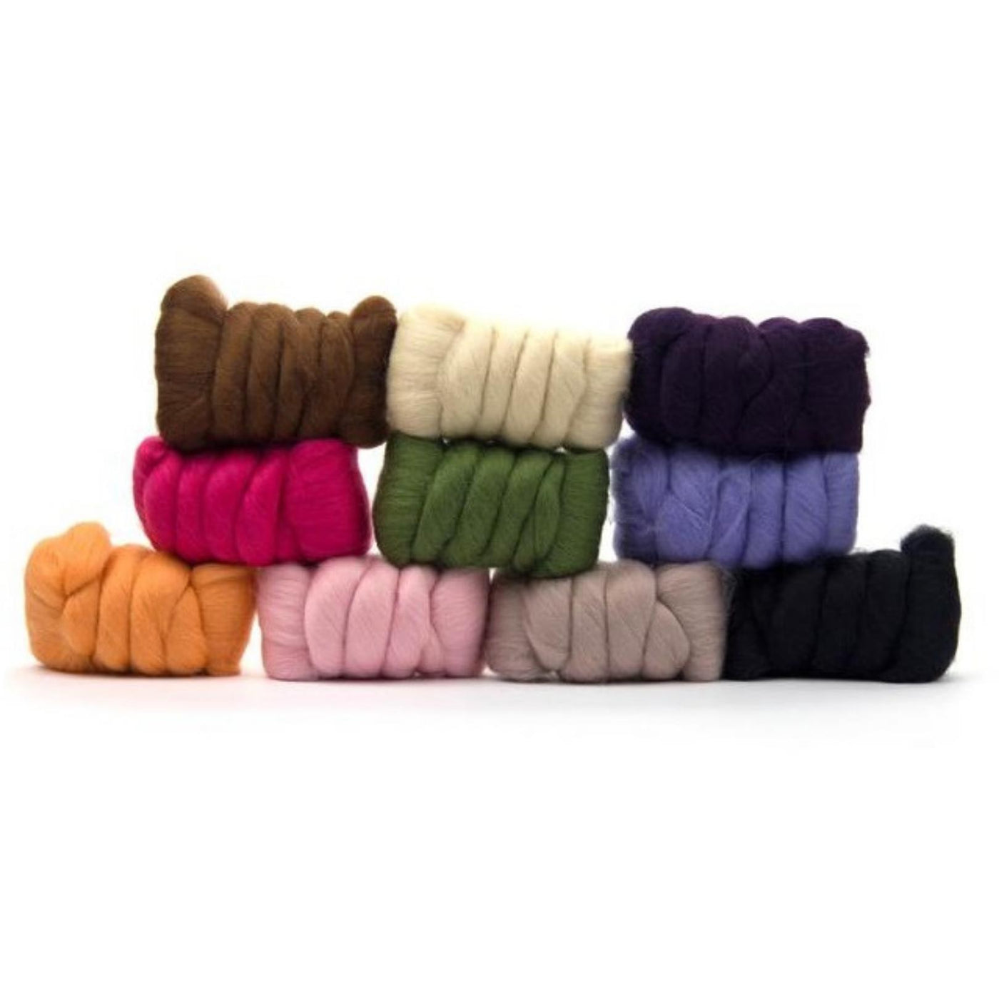 Mixed Merino Wool Variety Pack | Mystery Merino (Multicolored Surprise) 250 Grams, 23 Micron-Wool Roving-Revolution Fibers-Revolution Fibers