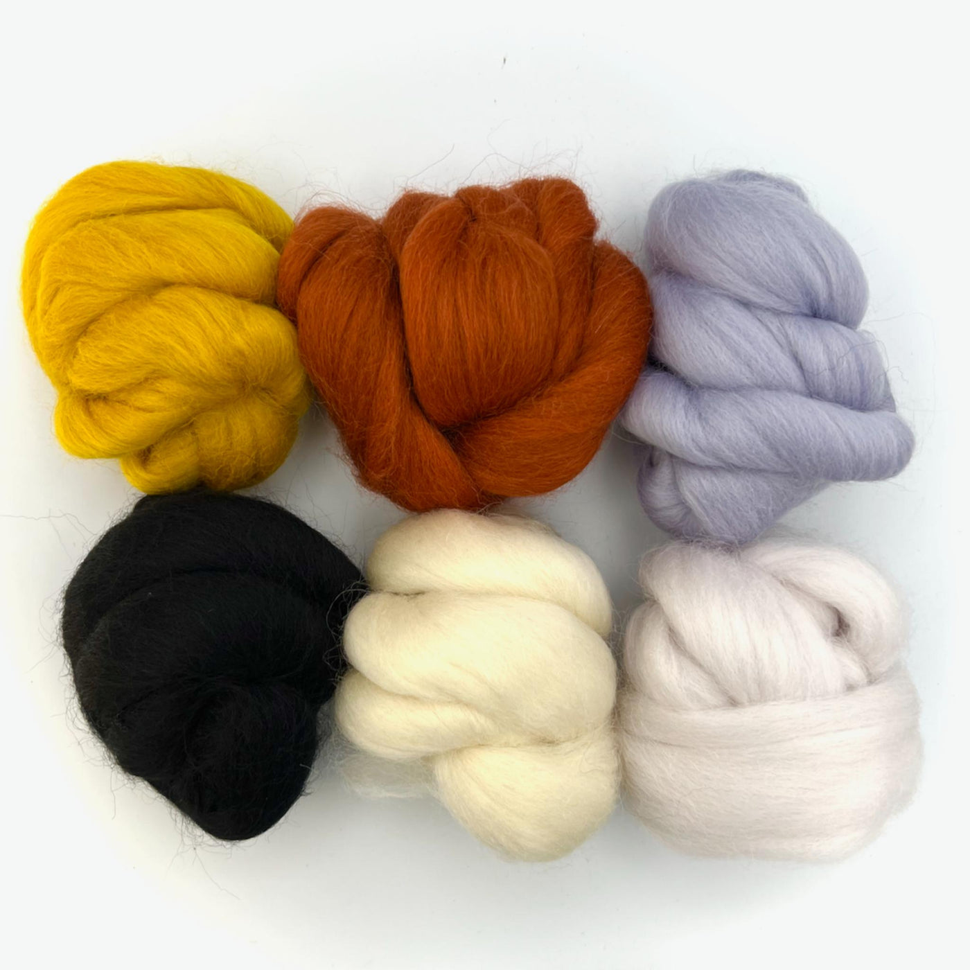 Corriedale Wool Roving Top Bundle - Soothing Elements Group Image