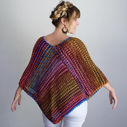 Eyelet Poncho Pattern - Uneek Worsted-Knitting Patterns-Urth Yarns-Revolution Fibers