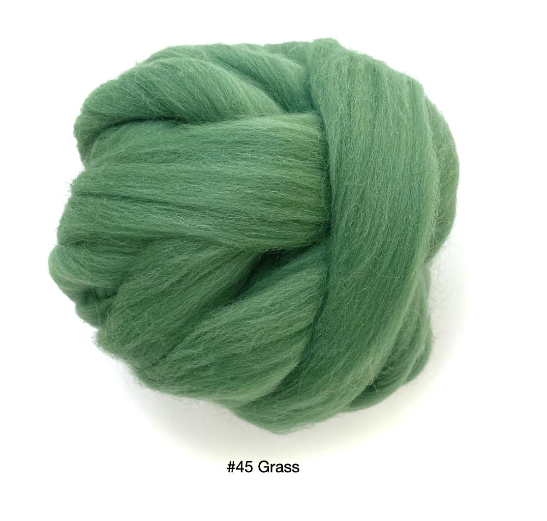 Polish Merino Wool Top - Grass-Wool Roving-Kromski-8 Ounces-Revolution Fibers