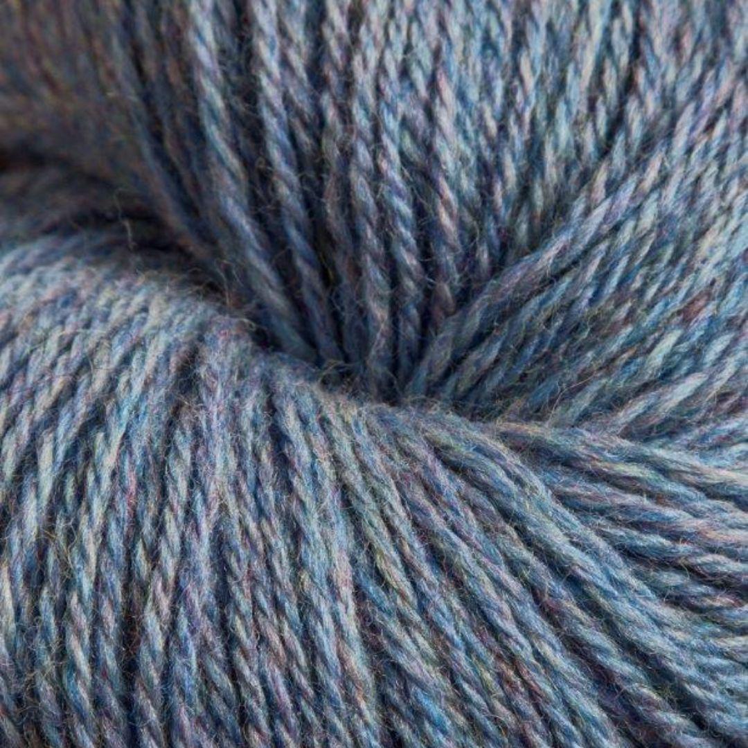 Jagger Yarns Heather Line 2-8 Fingering Weight 100 Gram Hanks - Blue Mist