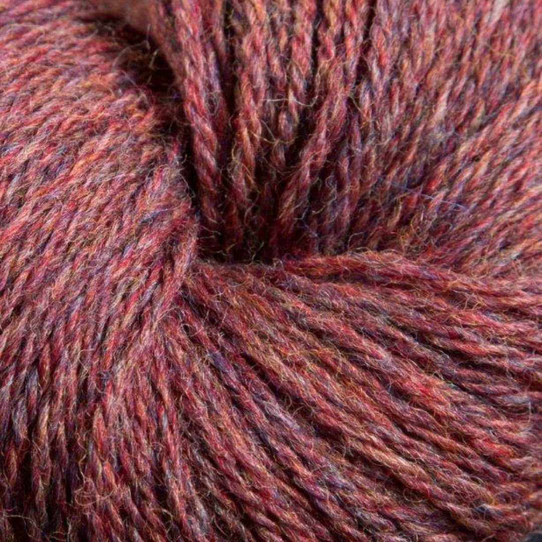 Jagger Yarns Heather Line 2-8 Fingering Weight 100 Gram Hanks - Boysenberry