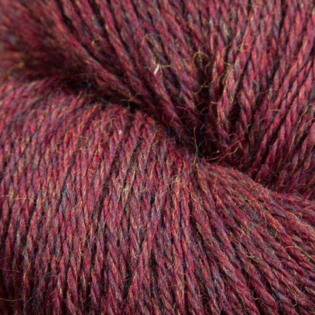 Jagger Yarns Heather Line 2-8 Fingering Weight 100 Gram Hanks - Burgundy