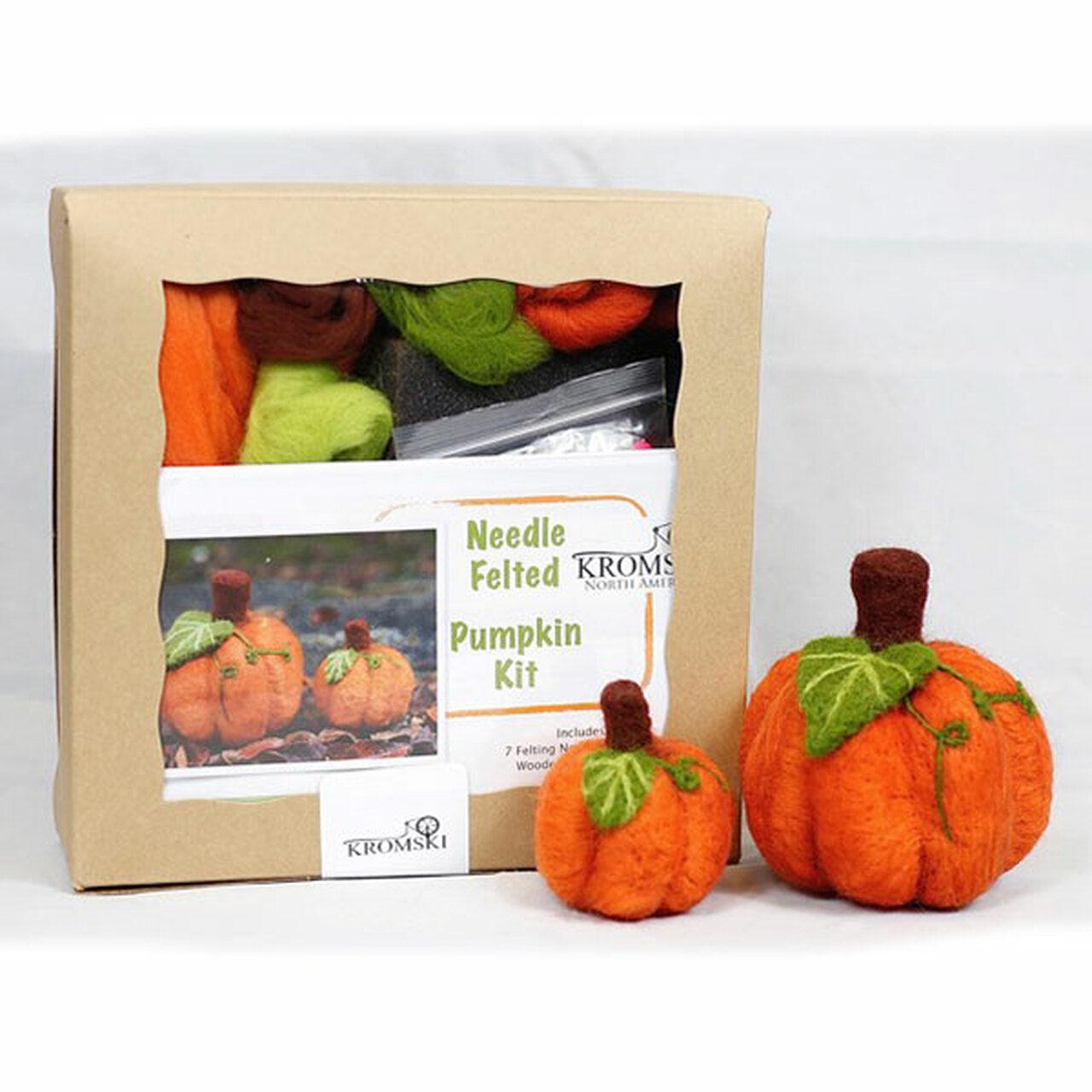 Kromski Pumpkin Needle Felting Kit-Felting Kits-Kromski-Revolution Fibers