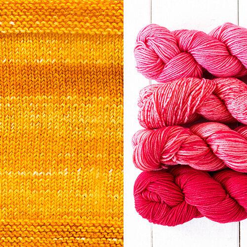 Reversal Shawl Kit | Vogue Knitting Feature-Knitting Kits-Urth Yarns-3053 + 801-Revolution Fibers