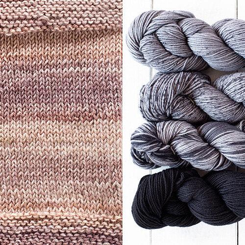 Reversal Shawl Kit | Vogue Knitting Feature-Knitting Kits-Urth Yarns-3062 + 806-Revolution Fibers