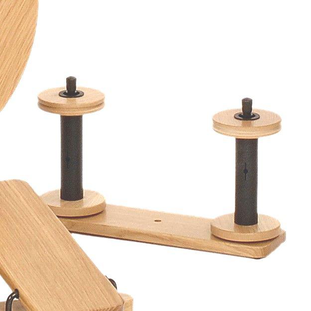 Lazy Kate for Victoria S95/S96 Spinning Wheel (Oak) - Rack with 2 Rods-Lazy Kate-Louet-Revolution Fibers