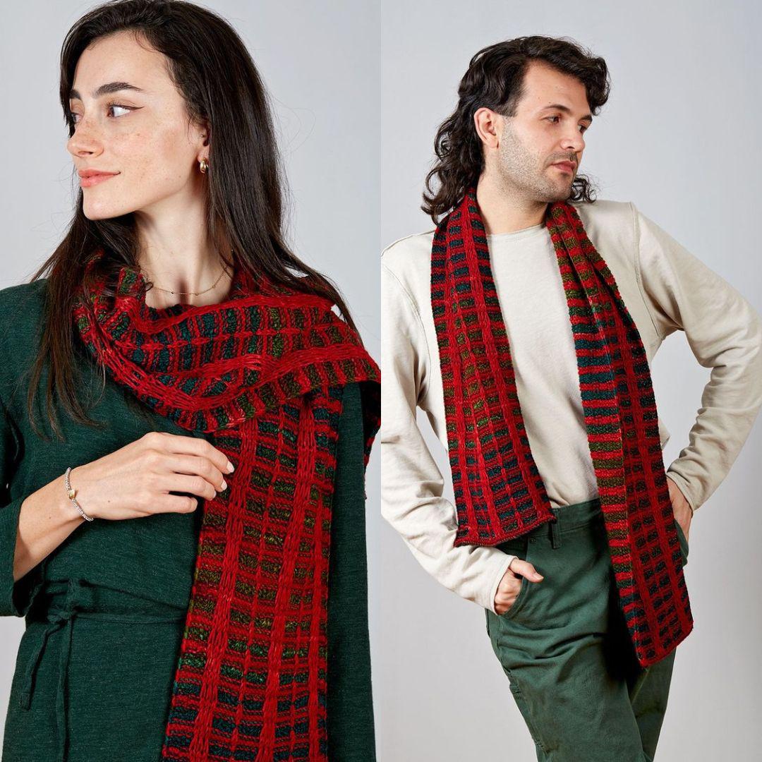 Yule Plaid Holiday Scarf Kit 3